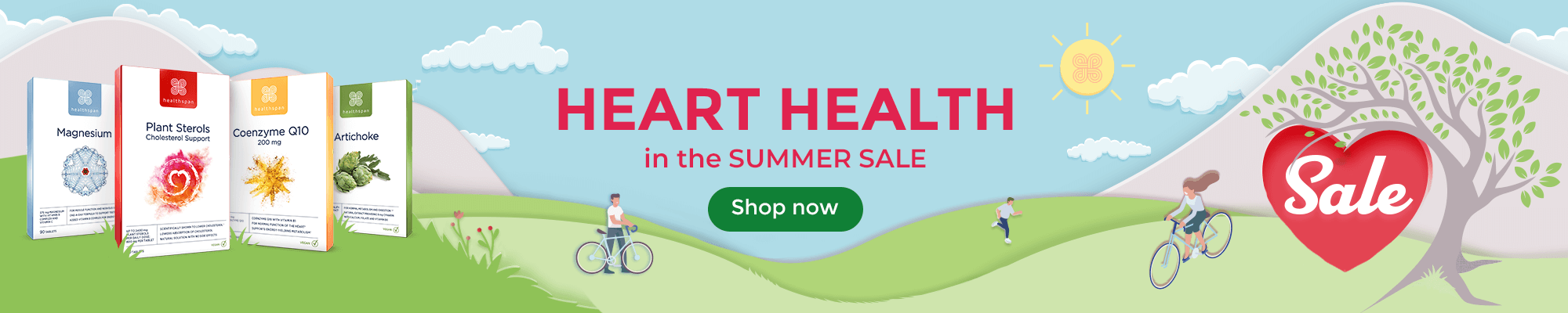 Up to 20% off Heart Health in the Summer Sale. Shop now.