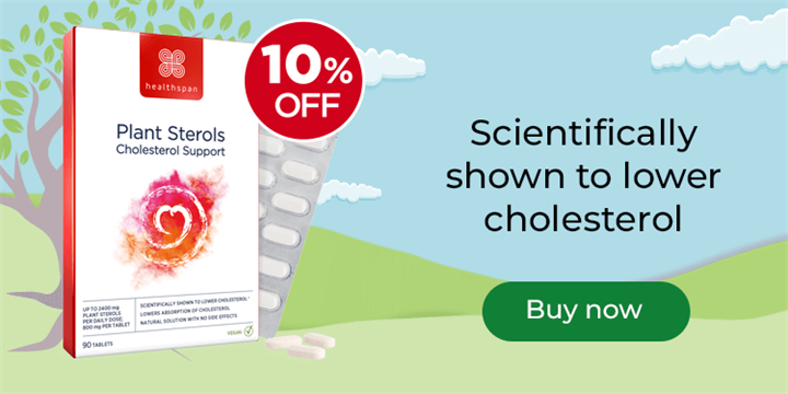Plant Sterols - 10% off. Scientifically shown to lower cholesterol. Buy now.