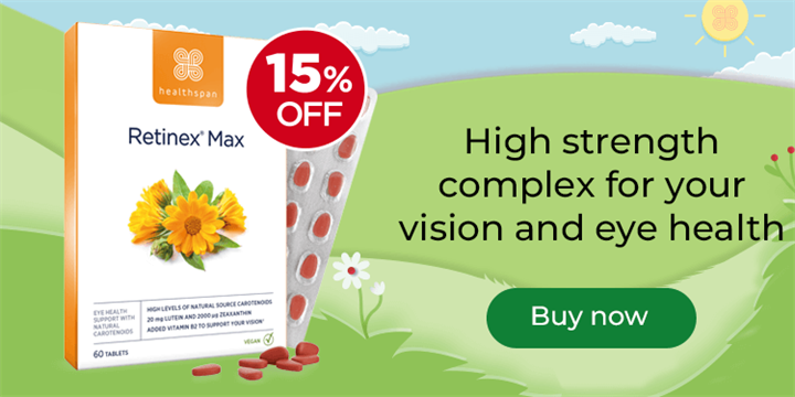 Retinex Max - 15% off. High strength complex for your eye and vision health. Buy now