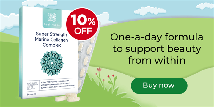 Super Strength Marine Collagen. One-a-day formula to support beauty from within. Buy now