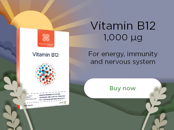 Vitamin B12 1,000 µg: for energy, immunity and nervous system