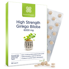 High Strength Ginkgo Biloba 6000mg